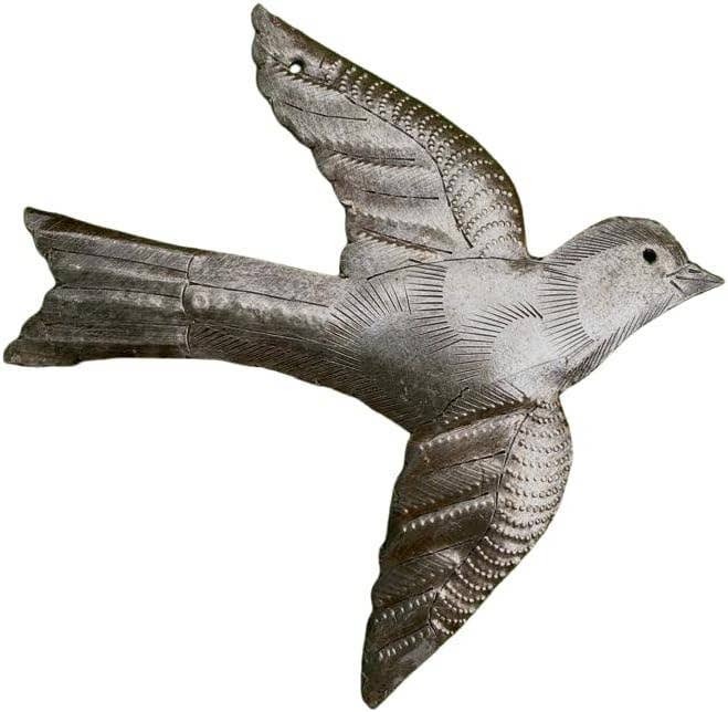 Haiti Fair Trade~ It's Cactus - 7" Small Metal Bird