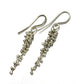 YedOmi Jewelry - Wisteria Caviar Earrings- Medium: Oxidized Sterling Silver