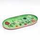 Roomytown Inc - Oval Enamel Tray - Festival of Flowers
