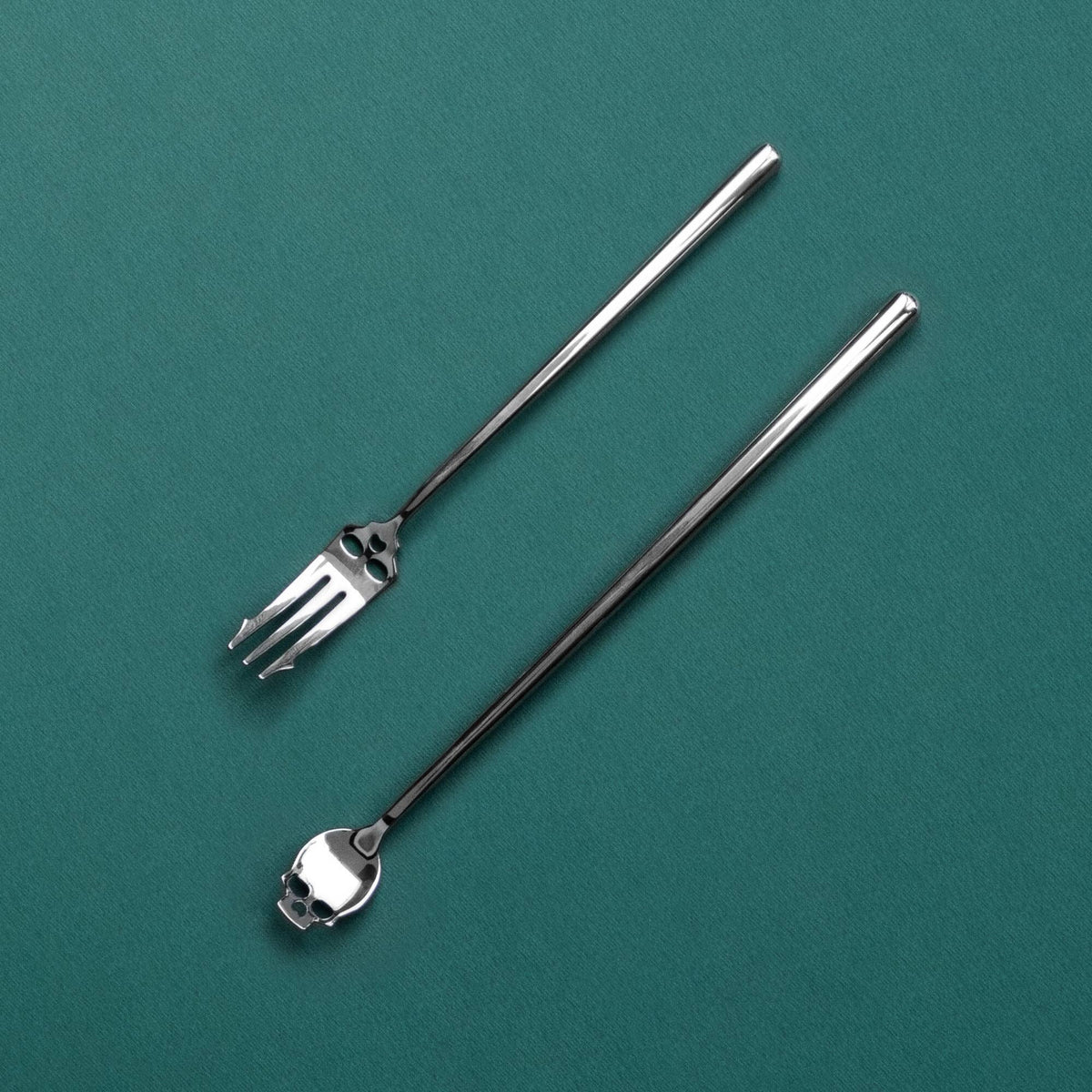 SUCK UK Ltd - USA - Pickle Devil - Skull head pickle fork with horns