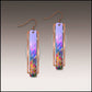Illustrated Light & DC Designs - Rainbow Floral Geometric Metal Accent Earrings