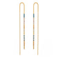 Amano Studio - Miyuki Seed Bead Threader Earrings: Champagne