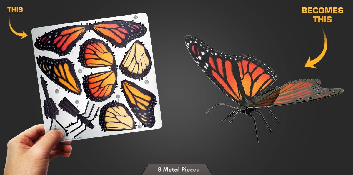 Metal Earth - Monarch-Butterfly - COLOR