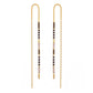 Amano Studio - Miyuki Seed Bead Threader Earrings: Sky