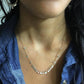 YedOmi Jewelry - Classic Confetti Necklace- 18 inches: Oxidized Sterling Silver