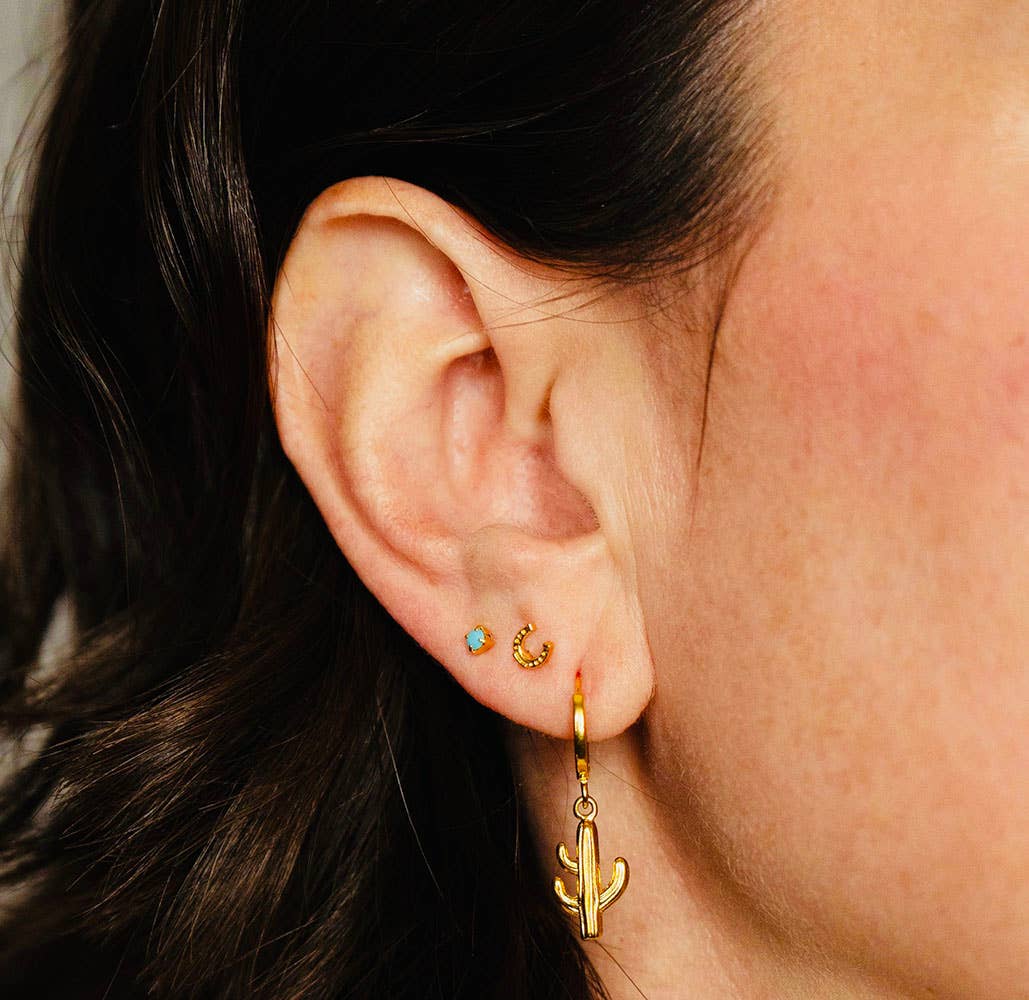 Amano Studio - Tiny Horseshoe Stud Earrings
