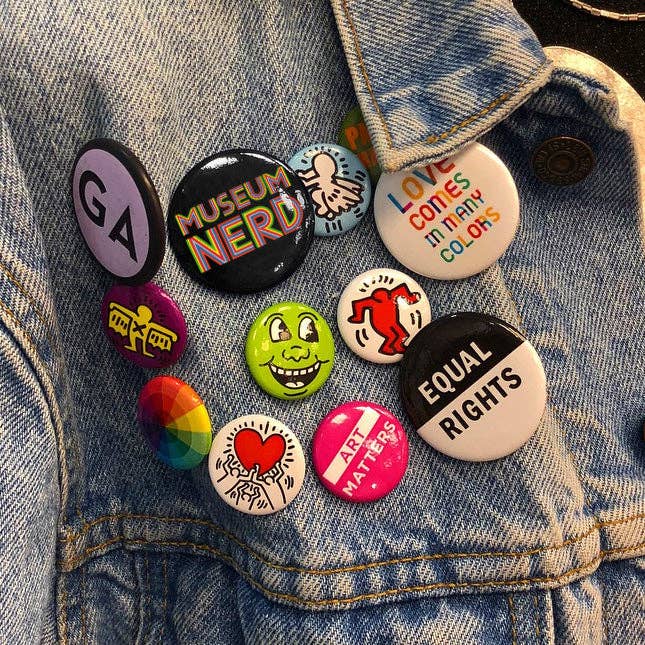 Museum Nerd Classic Black Button