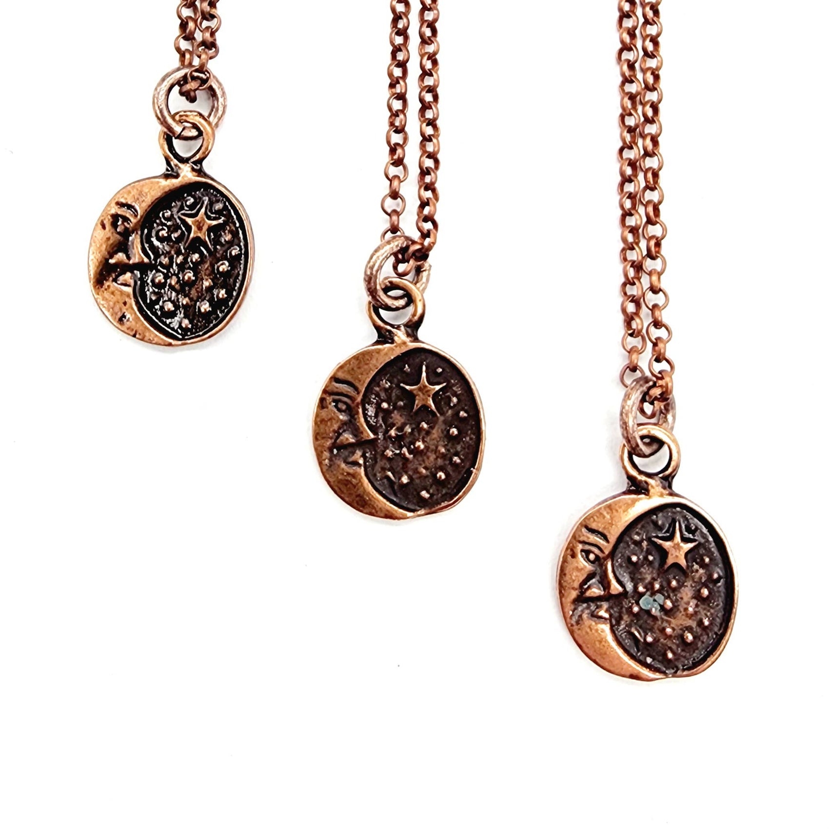 MergingMetals - Antique Copper Starry Night Necklace