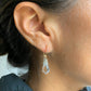 YedOmi Jewelry - Caviar Dew Drop Earrings in Clear Quartz : Sterling Silver
