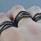Metamorphosis Metals /Sonya Coulson Rook and Jackey Rook- Linear Wrap Ring: Size 8