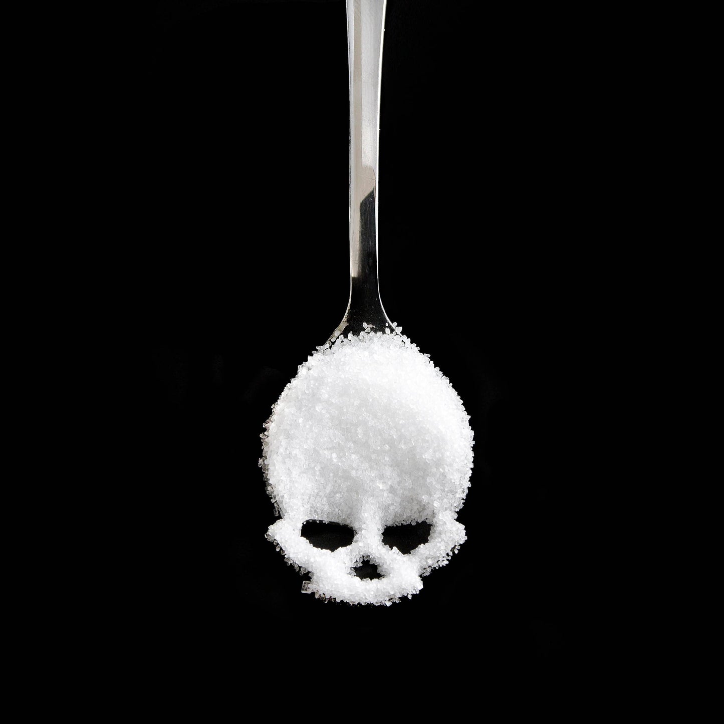 SUCK UK Ltd - USA - Skull Sugar-Spoon - Stainless steel teaspoon with cut-outs: Silver