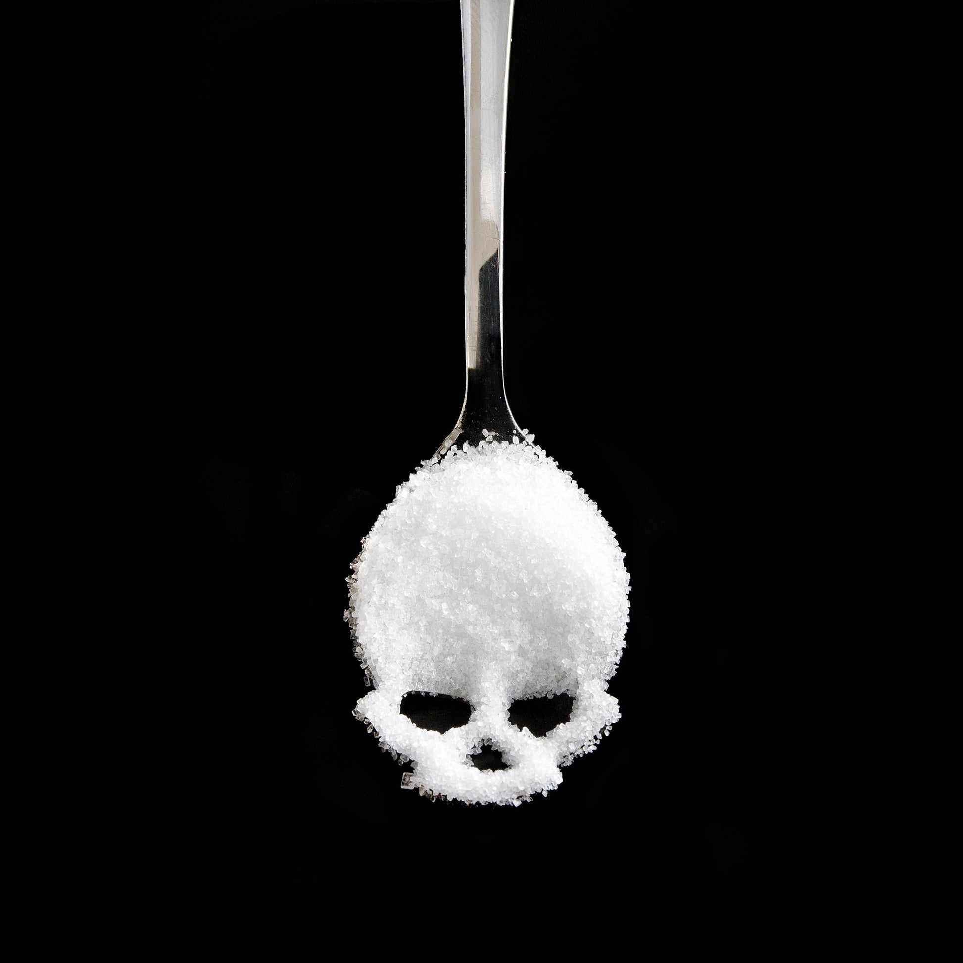 SUCK UK Ltd - USA - Skull Sugar-Spoon - Stainless steel teaspoon with cut-outs: Silver