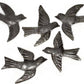 Haiti Fair Trade~ It's Cactus - Set of 5 Birds, Garden Home Décor, Metal Plaques 4" Regular