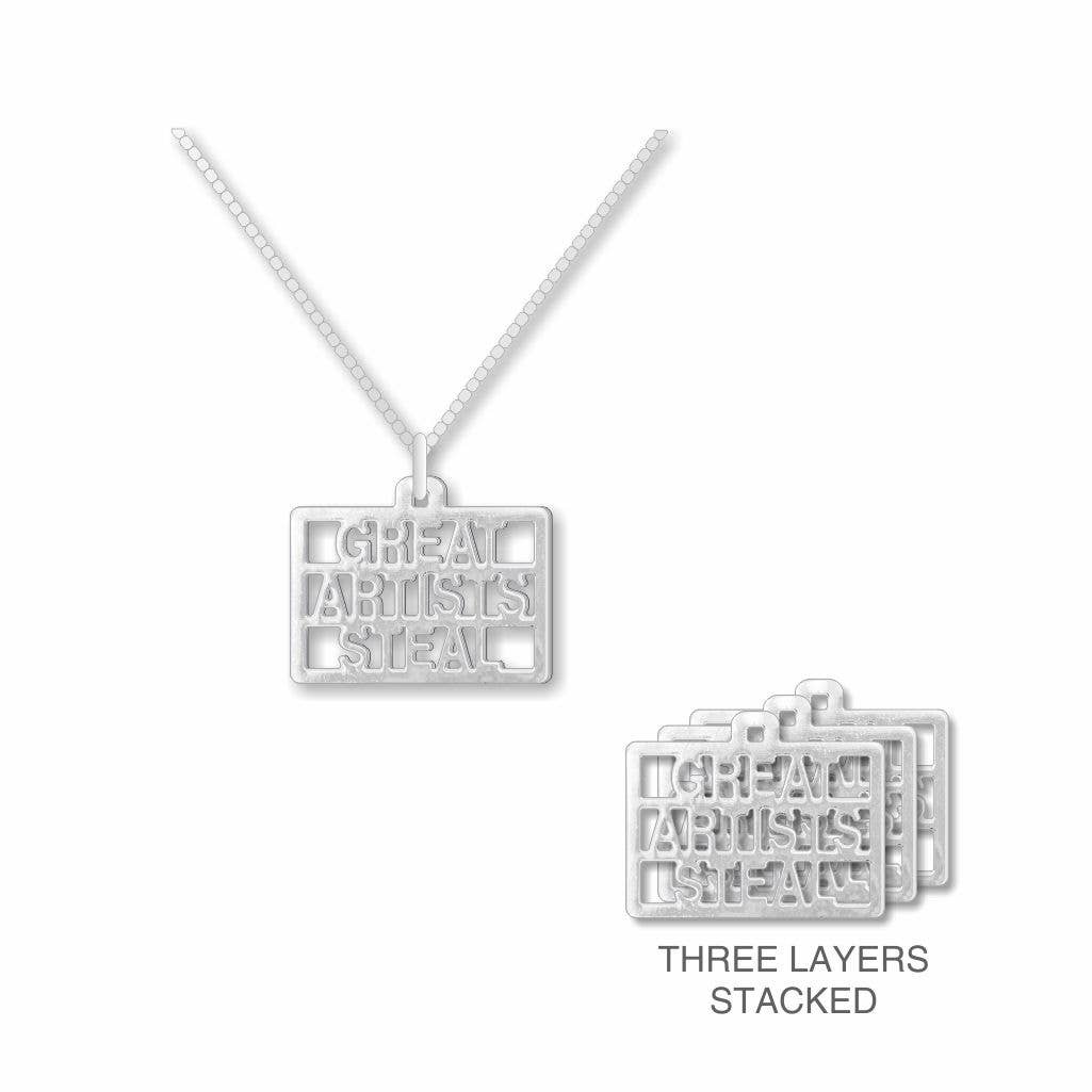 David Howell and Company - Great Artists Steal Metal Pendant, Made in USA