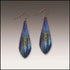 ILLUSTRATED LIGHT: Midnight Blue Nature Long Drop Earrings