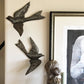 Haiti Fair Trade~ It's Cactus - 13" Set/2 Large Birds, $11 ea. 3D Wings, Home Garden Plaques Regular