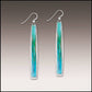 Illustrated Light & DC Designs - Aqua Abstract Icicle Multilayer Handmade Earrings