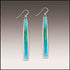 Illustrated Light & DC Designs - Aqua Abstract Icicle Multilayer Handmade Earrings