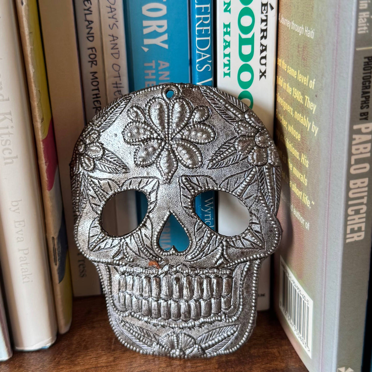 Haiti Fair Trade~ It's Cactus - Day of the Dead, Sugar Skull Ornament, Halloween Decor Regular