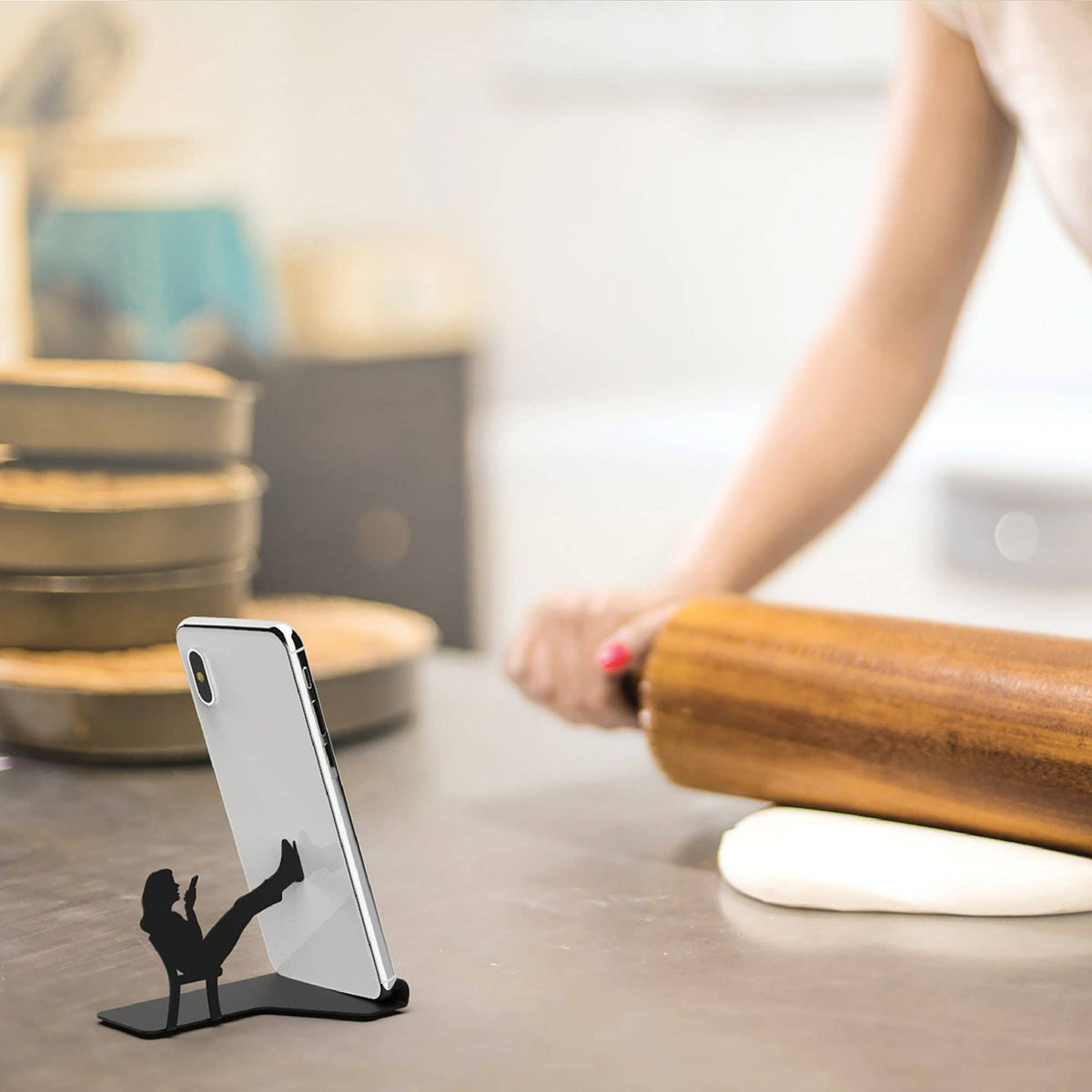 Artori Design LLC - "Chatty Patty" - Metal Smartphone Stand Office Decor Gift Regular
