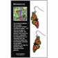 David Howell and Company - Monarch Butterfly Earrings, MADE in USA Regular