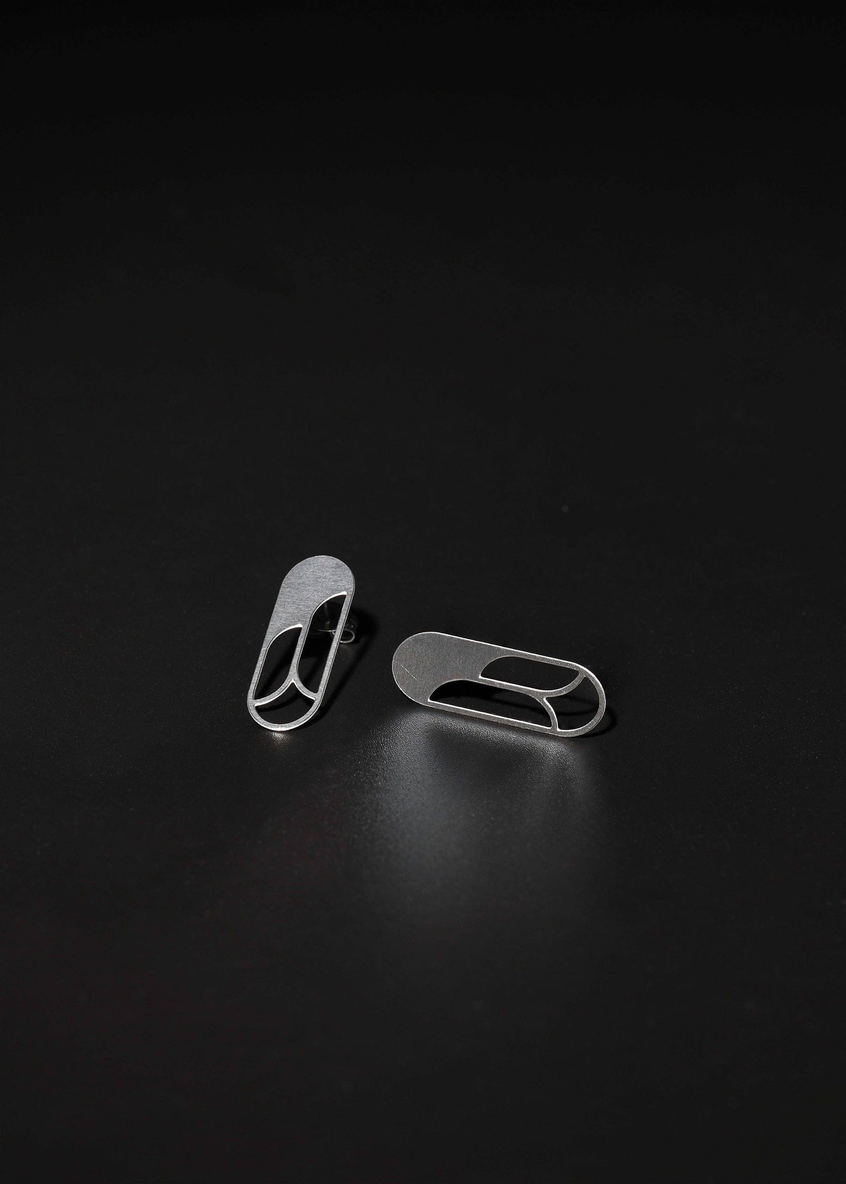 Angular Moment - Rose Studs: Stainless Steel