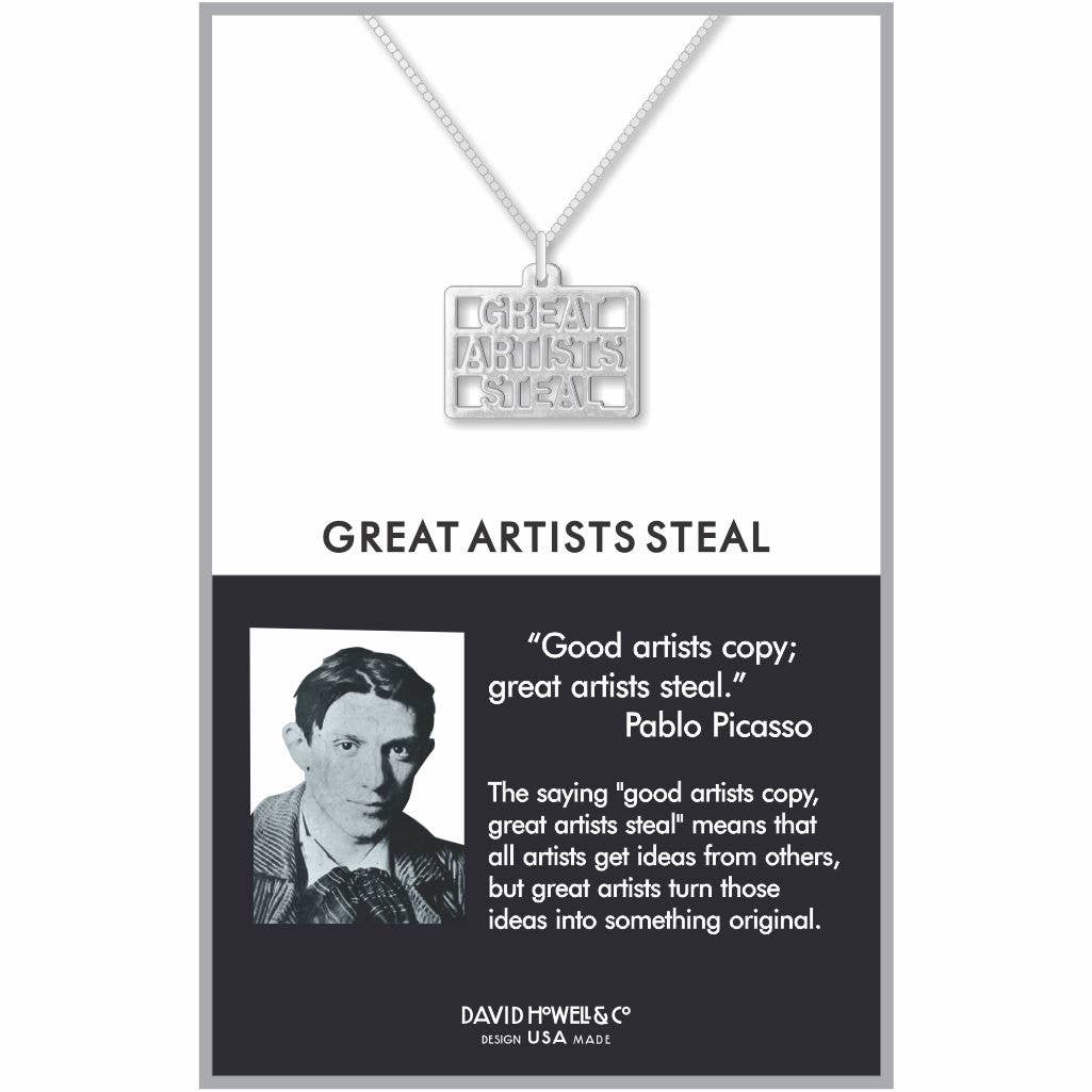David Howell and Company - Great Artists Steal Metal Pendant, Made in USA Regular