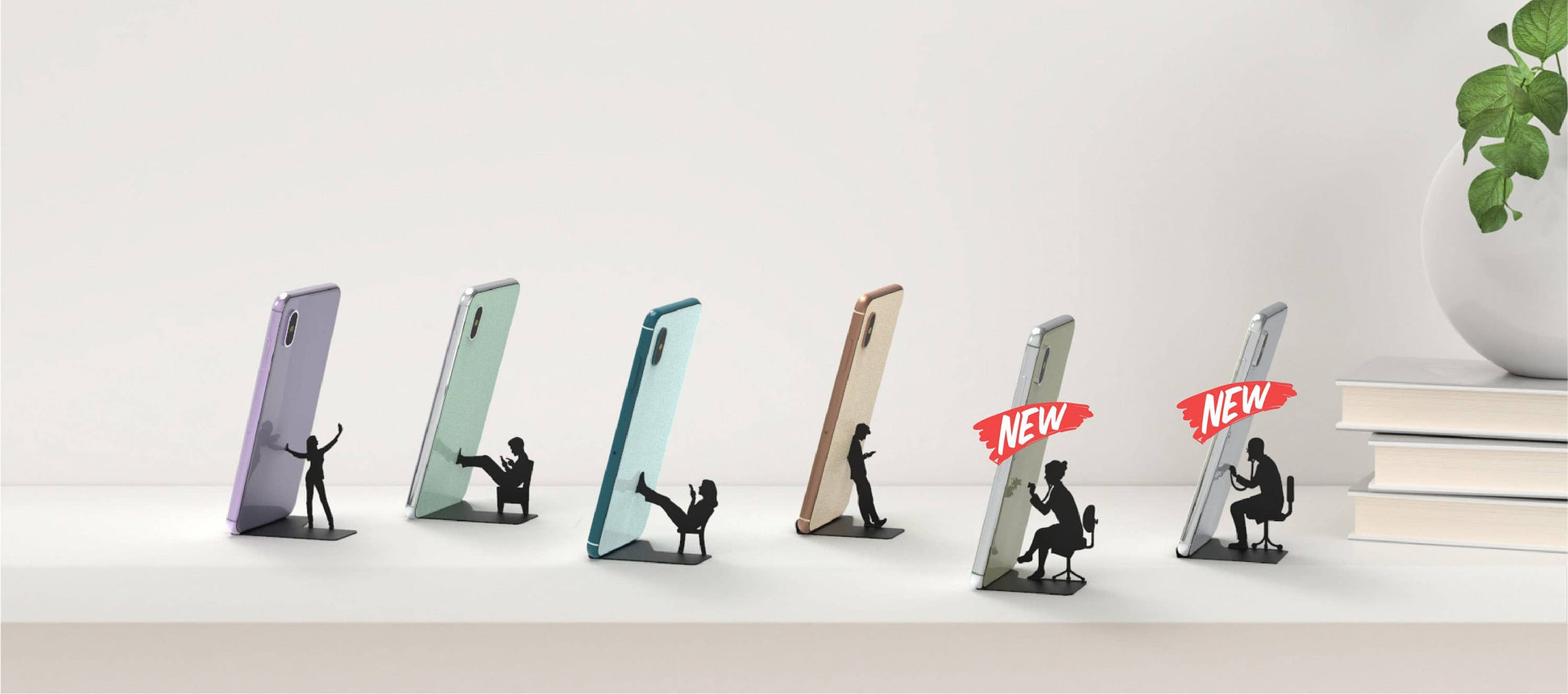 Artori Design LLC - "Chatty Patty" - Metal Smartphone Stand Office Decor Gift Regular