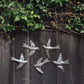 Haiti Fair Trade~ It's Cactus - Set of 5 Birds , Garden Home Decor, Metal Plaques 6" Regular