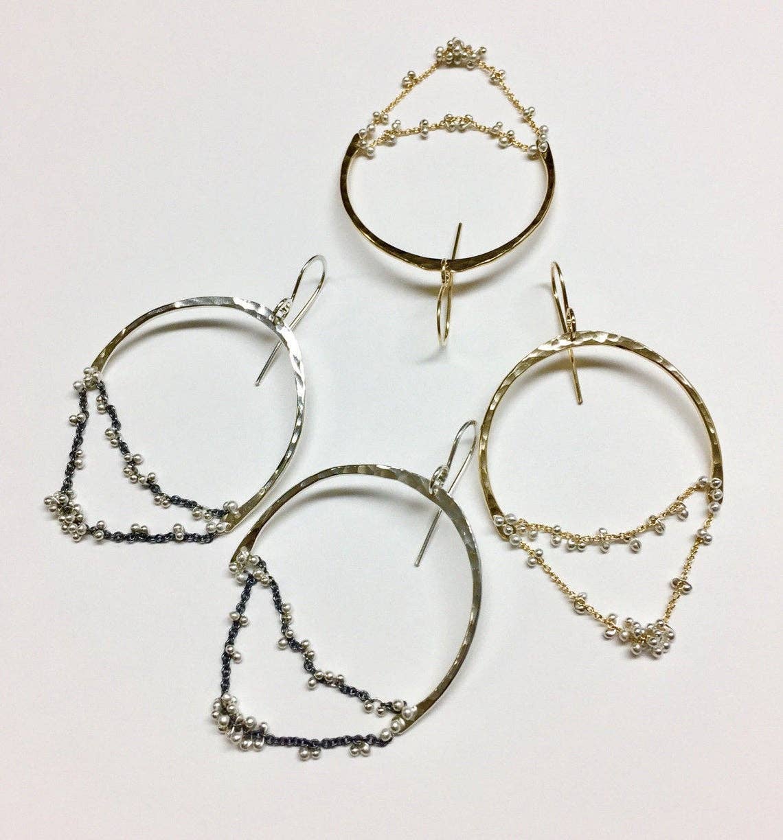 YedOmi Jewelry - Nara Chandelier Earrings: SS Regular
