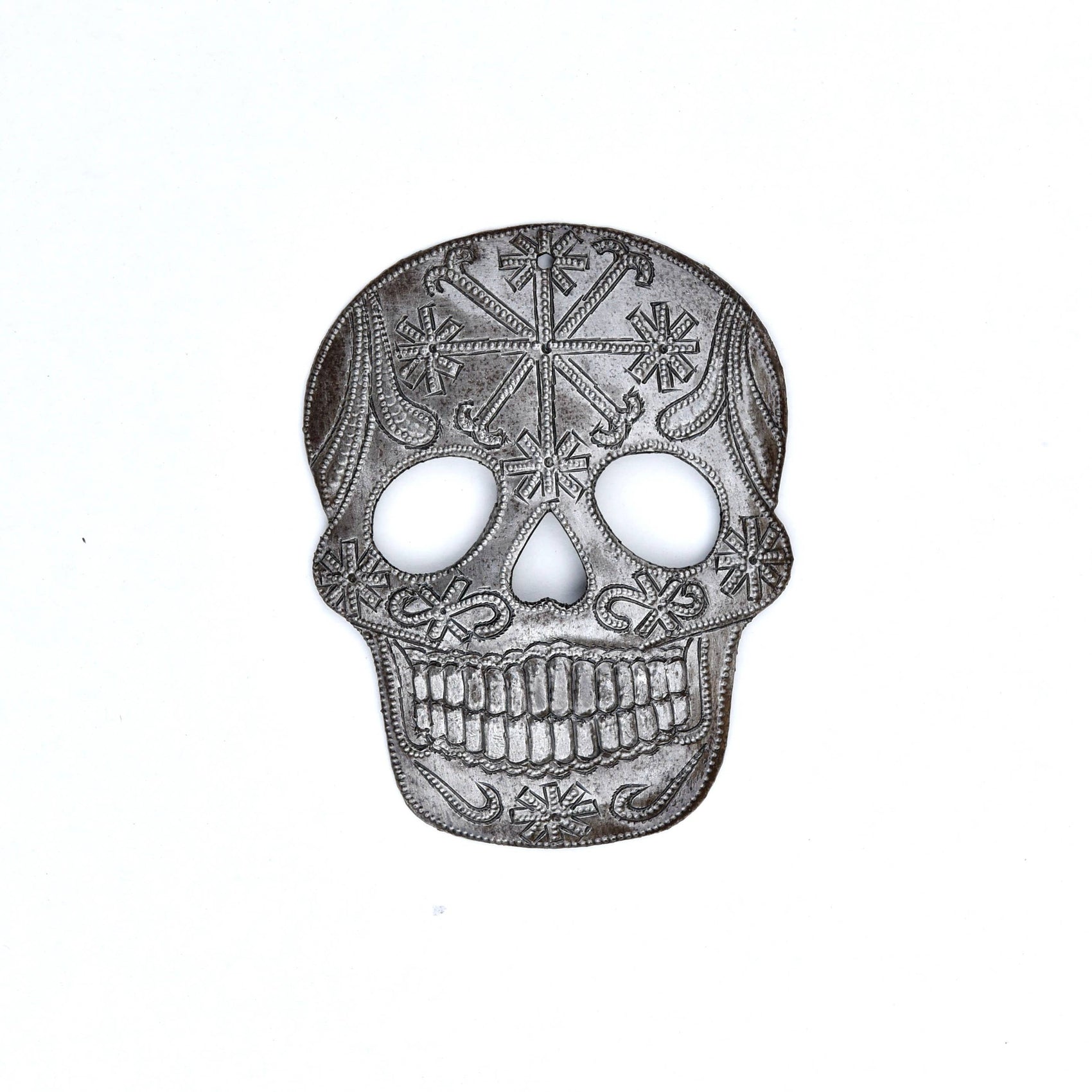 Haiti Fair Trade~ It's Cactus - Day of the Dead, Sugar Skull Ornament, Halloween Decor Regular