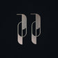 Angular Moment - Laurel Cascade Earrings: Stainless Steel