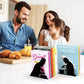 Artori Design LLC - Chef Laser-Cut Metal Bookends for Cookbooks Regular