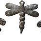 Haiti Fair Trade~ It's Cactus - 6" Metal Dragonfly Garden Art, Haiti Fair Trade Set of 3 Regular