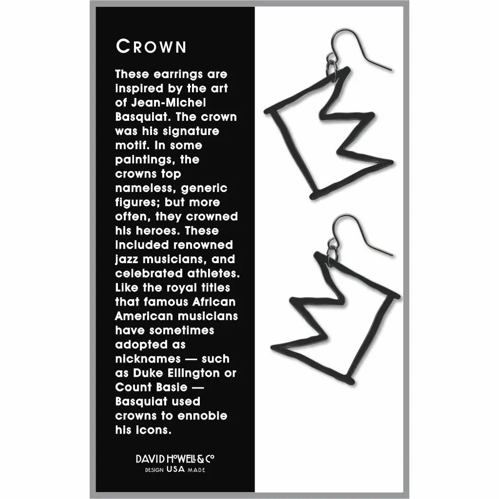 David Howell and Company: Crown Earrings