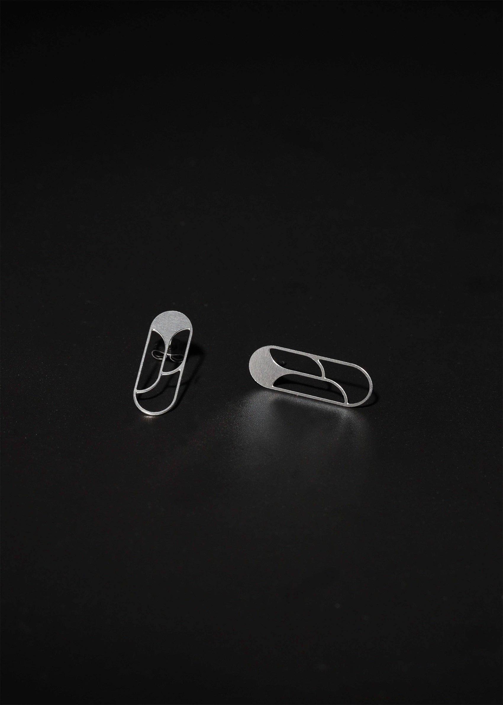 Angular Moment - Dahlia Studs: Stainless Steel