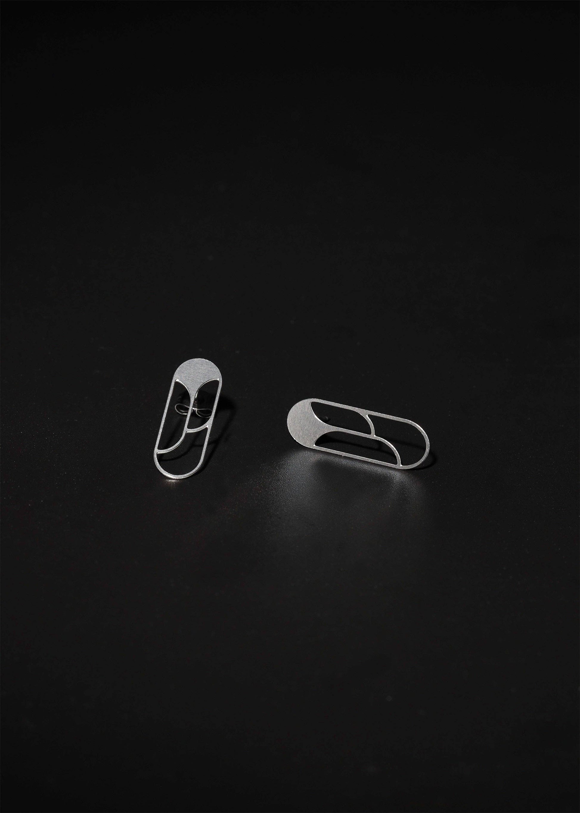 Angular Moment - Dahlia Studs: Stainless Steel