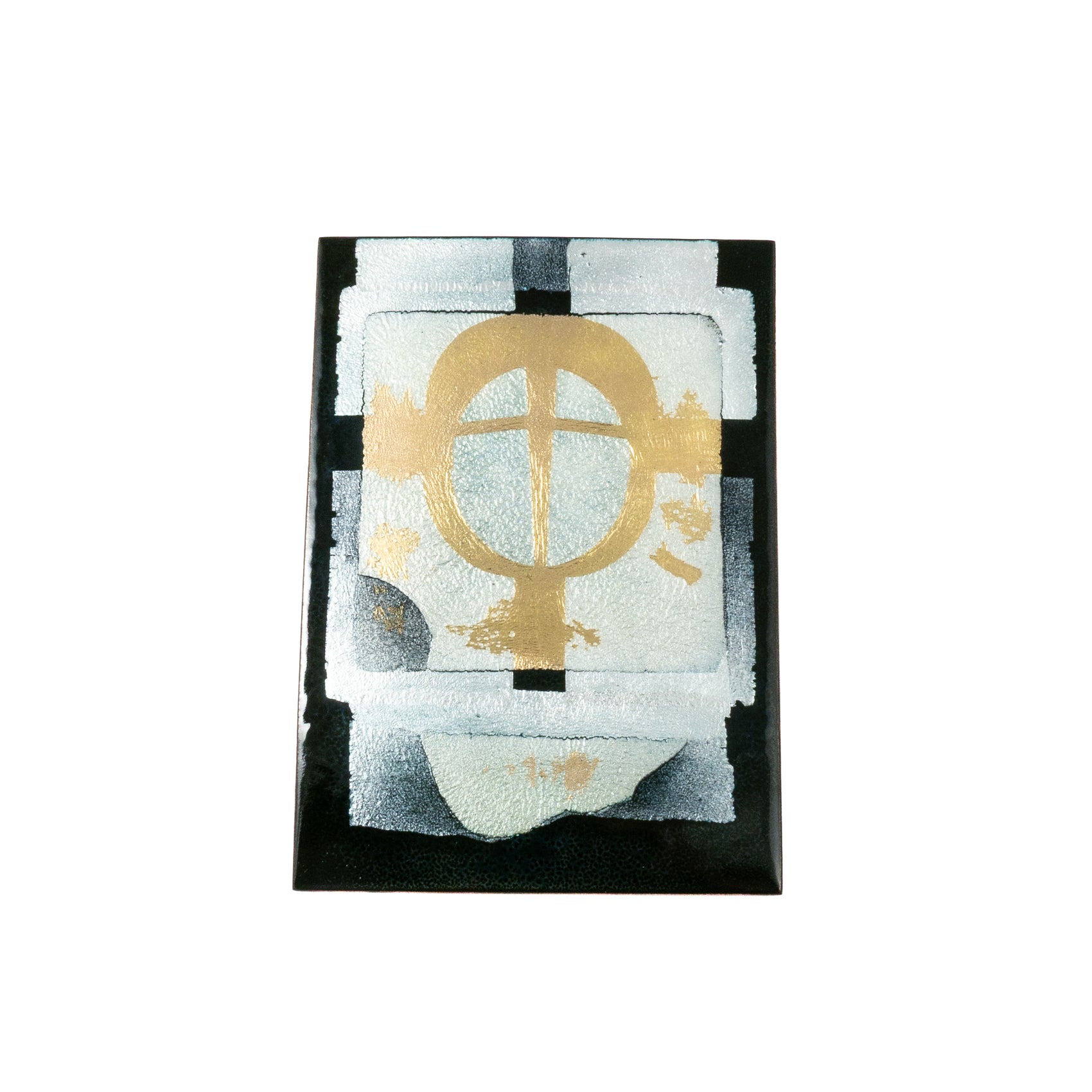 Bill Helwig: Enameled Tile, Cross series