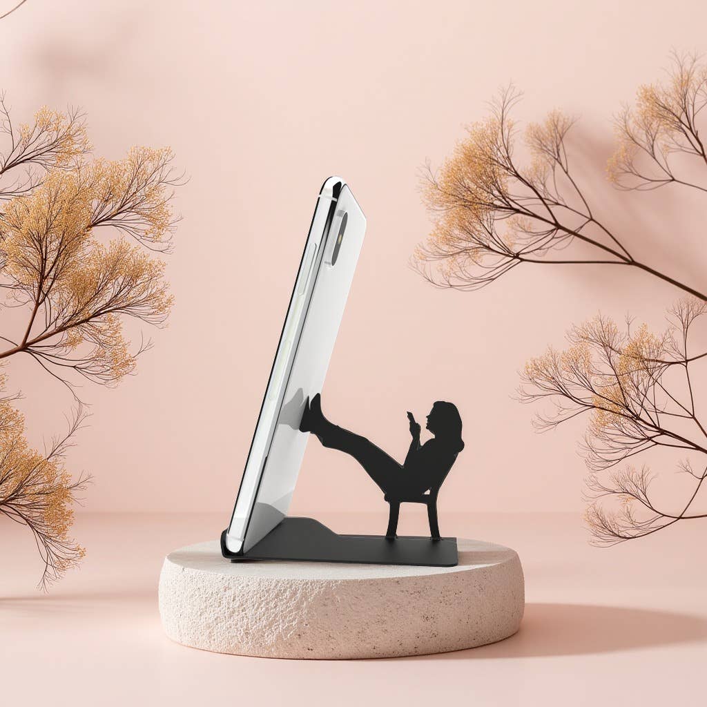 Artori Design LLC - "Chatty Patty" - Metal Smartphone Stand Office Decor Gift Regular