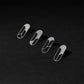 Angular Moment - Dahlia Studs: Stainless Steel Regular
