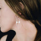 Angular Moment - Oval Maidan Earrings: Stainless Steel Regular