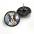 The Divine Iguana: Best Friends Pied French Bulldog Stud Earrings