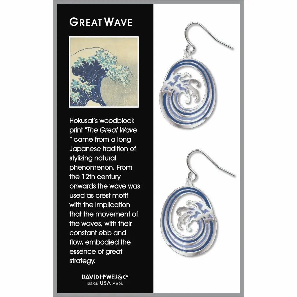 David Howell and Company : Great Wave Earrings