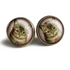 The Divine Iguana: Best Friends Victorian Tabby Cat Stud Earrings