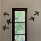 Haiti Fair Trade~ It's Cactus - Set of 5 Birds , Garden Home Decor, Metal Plaques 6" Regular