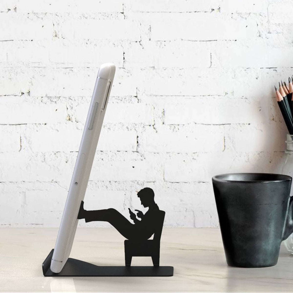 Artori Design LLC - "Like Mike" - Metal Smartphone Stand Office Decor Gift