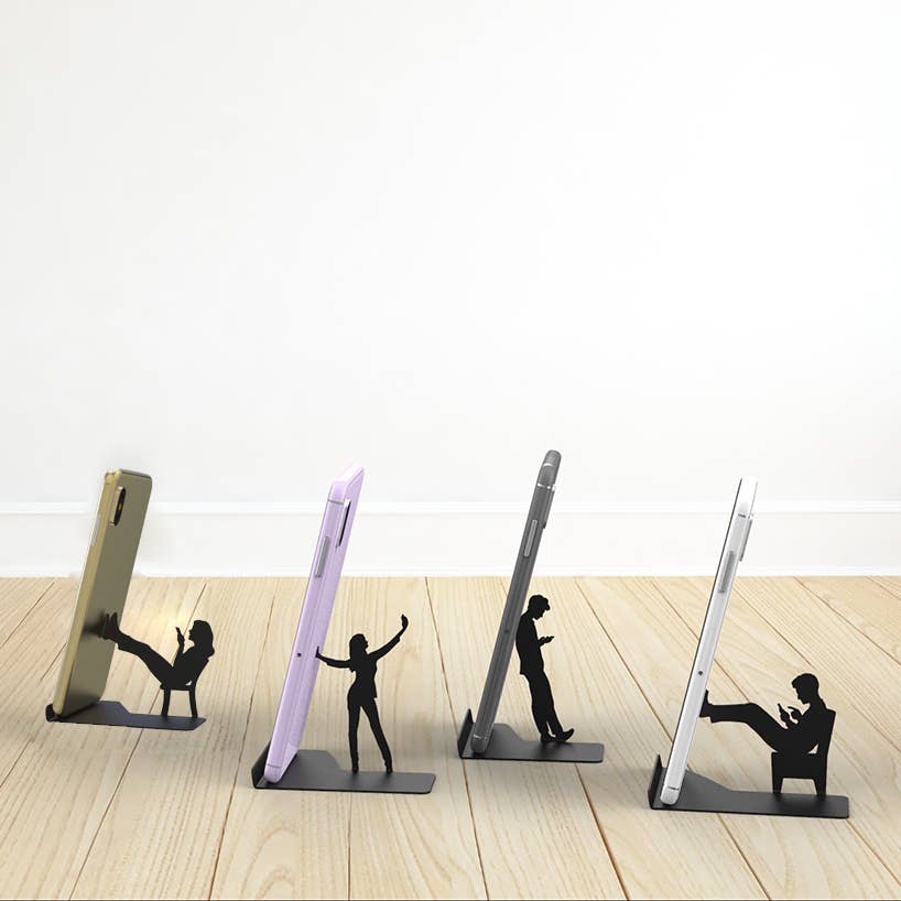 Artori Design LLC - "Like Mike" - Metal Smartphone Stand Office Decor Gift Regular