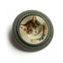 The Divine Iguana: Best Friends Victorian Calico Cat Glass Cabochon Brooch