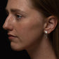 Angular Moment - Dahlia Studs: Stainless Steel Regular
