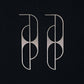 Angular Moment - Oval Maidan Earrings: Stainless Steel